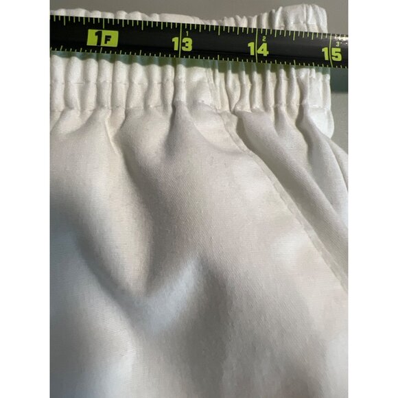 Landau 8320 White Unisex Elastic Waist Medical Scrub Pants L 65% Polyester & 35% - Picture 5 of 6